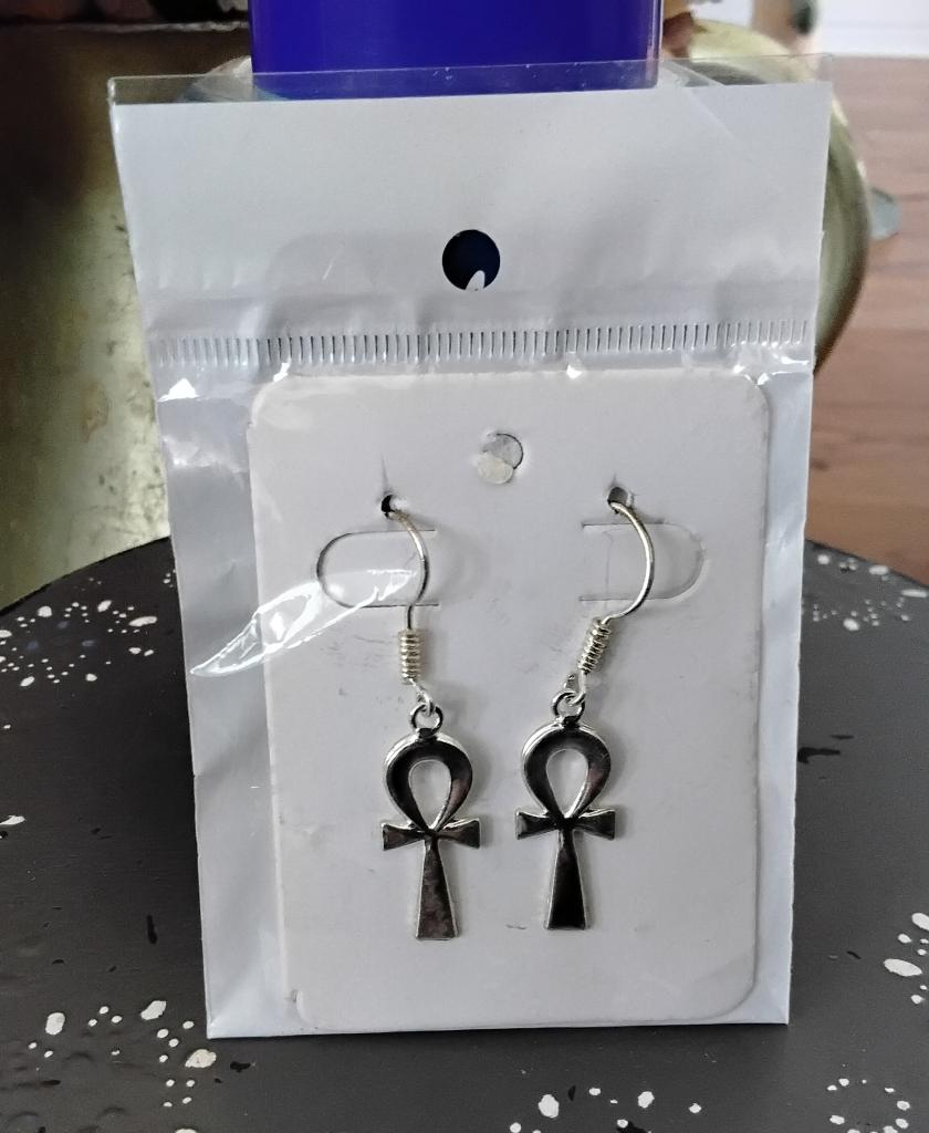 Oorbellen ankh, anch, levenskruis, anch-kruis, anch-teken -, Overige materialen, Hangers, Nieuw, Ophalen of Verzenden