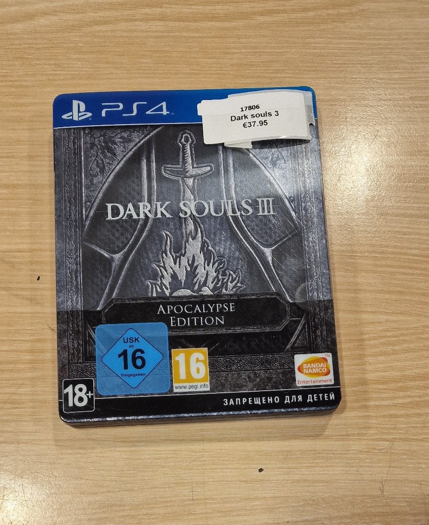 Dark Souls 3 apocalypse edition steel book
