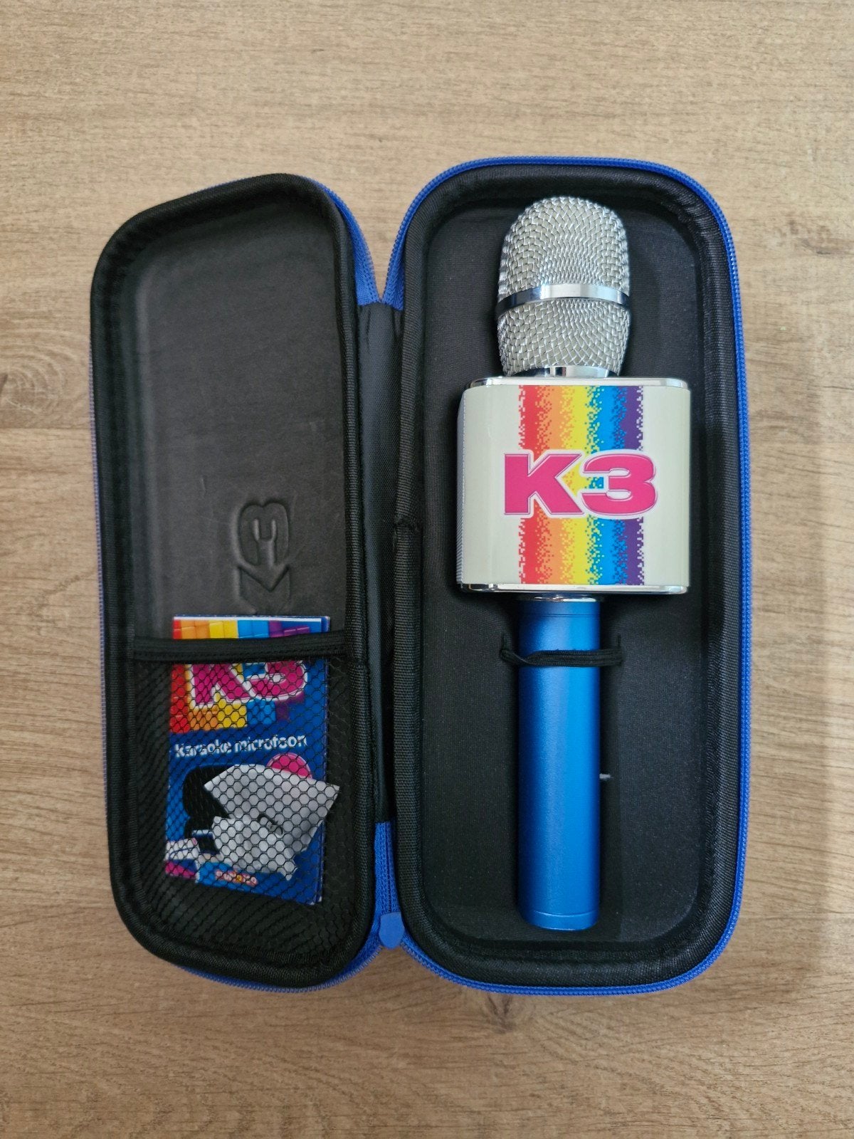K3 Karaoke Microfoon met hoes, Ophalen of Verzenden, Zo goed als nieuw