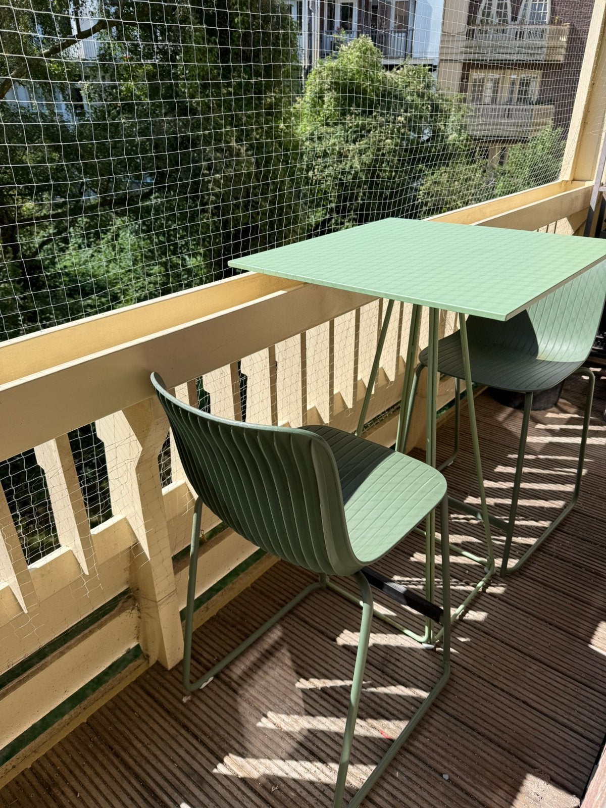 Balkon/tuinset - Odo Fioravanti, Tuin en Terras, Kunststof, Zo goed als nieuw, Tuinset, Ophalen