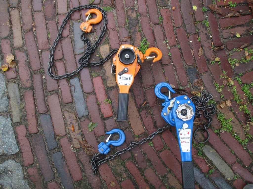 Takel, Ophalen, Gebruikt, Handmatig
