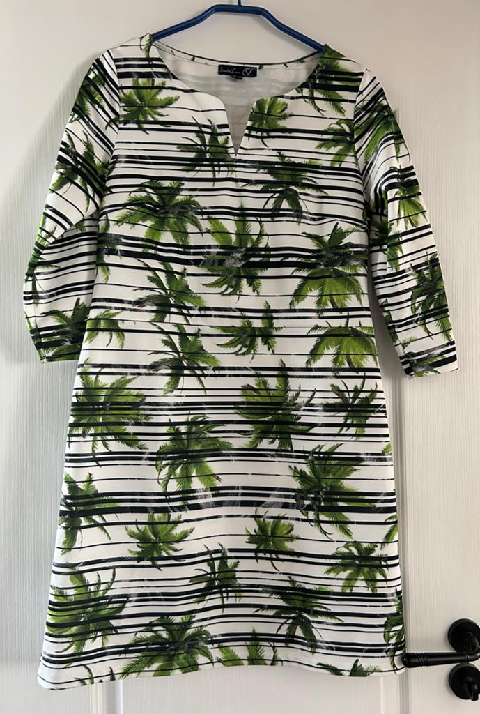 Smashed Lemon jurk maat S/36 met palmboom print, Ophalen of Verzenden, Maat 36 (S), Gedragen, Boven de knie