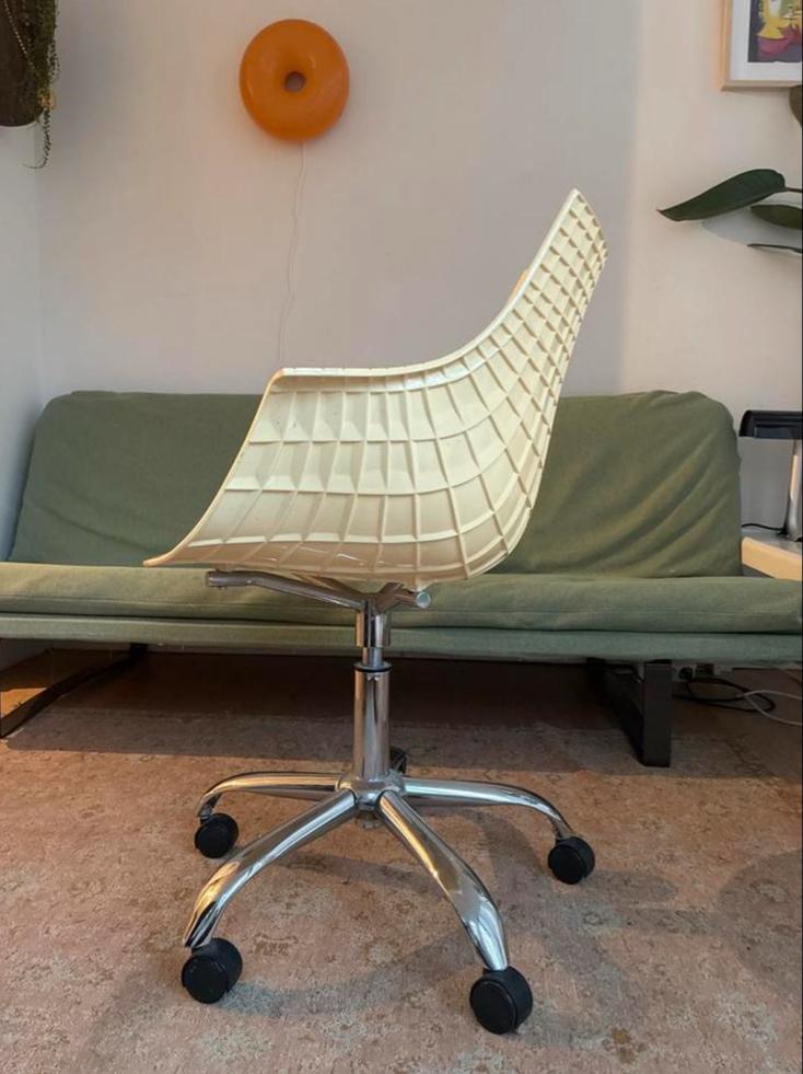 Driade Meridiana Bureaustoel - Design Klassieker, Ophalen of Verzenden, Gebruikt, Beige, Bureaustoel
