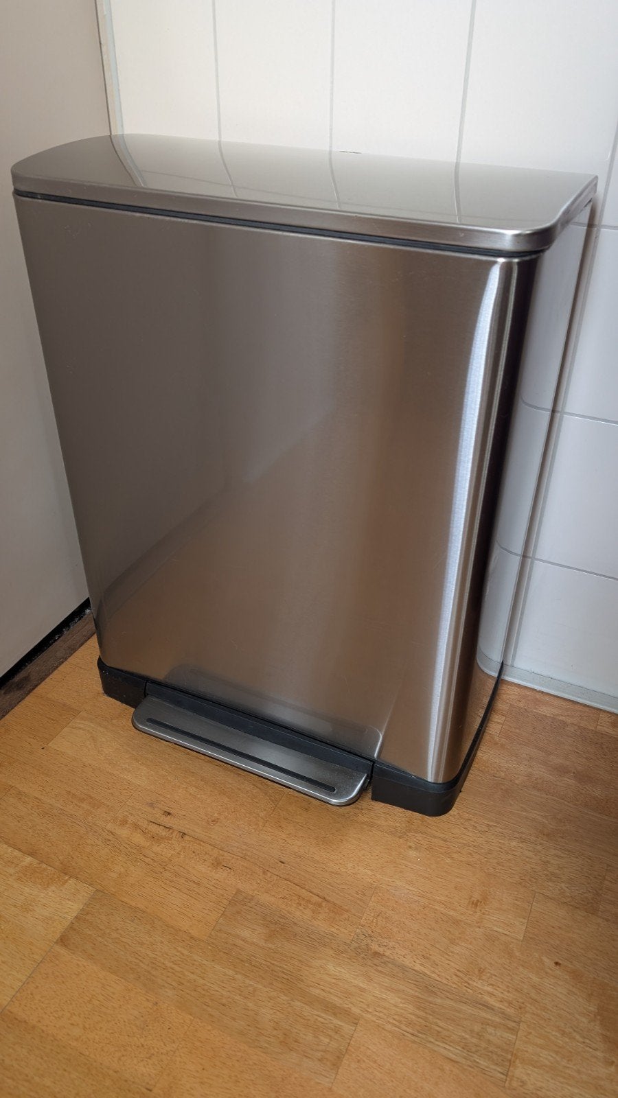 EKO Afvalbak Duo 28L + 18L RVS Pedaalemmer, Huis en Inrichting, Woonaccessoires | Prullenbakken, Ophalen of Verzenden
