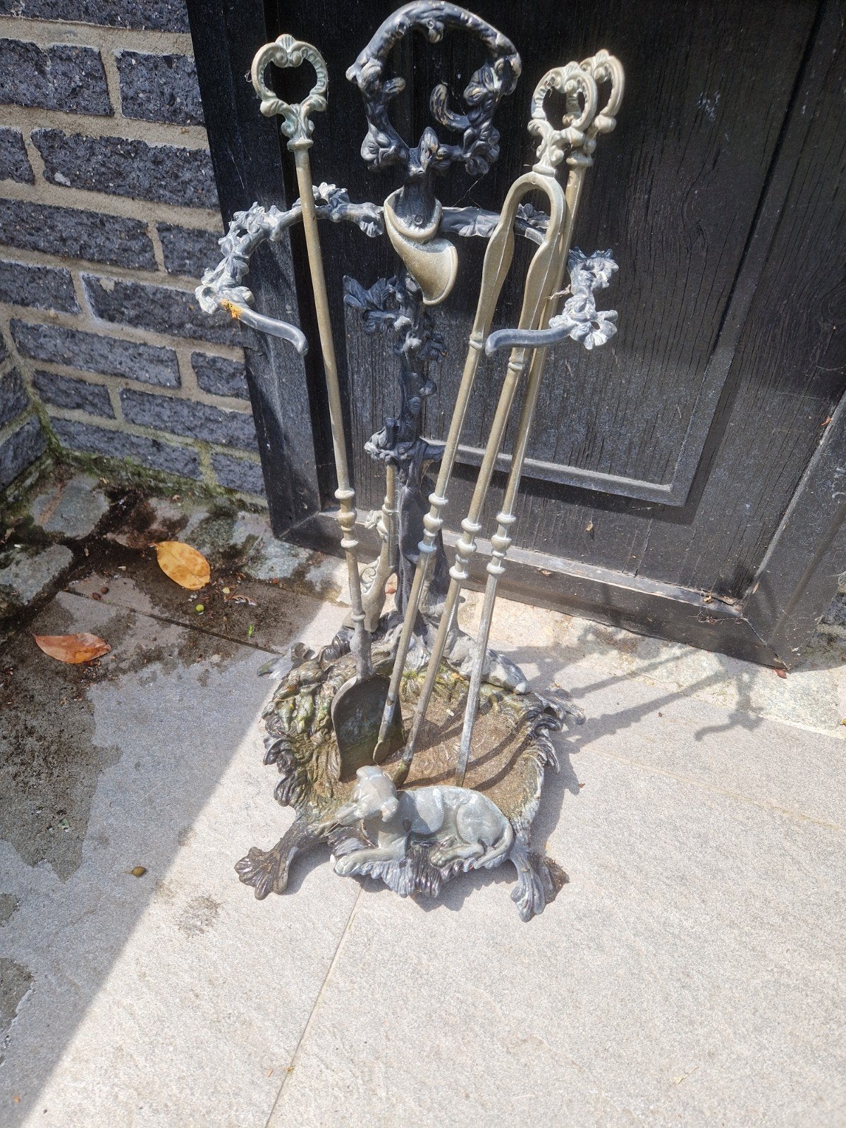 Open haard set, Ophalen of Verzenden, Gebruikt, Houthaard