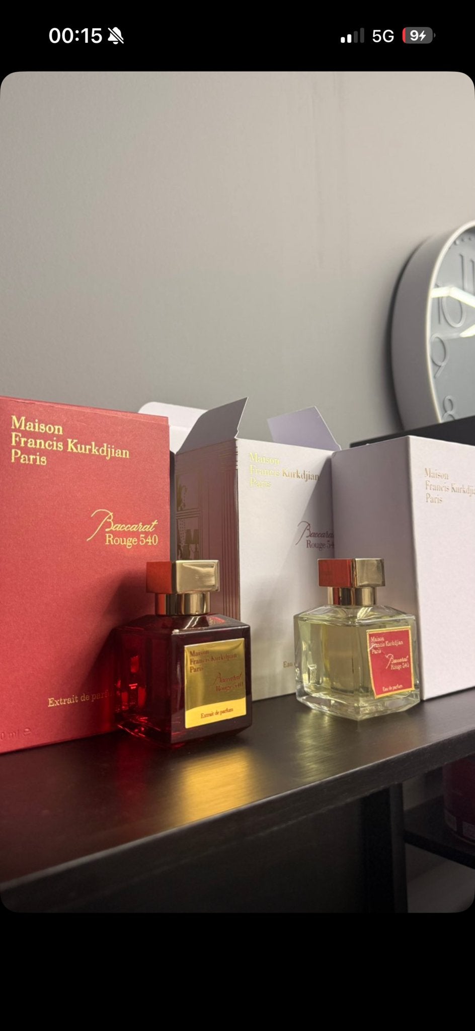 Maison Francis Kurkdjian Baccarat Rouge 540 Parfum, Ophalen of Verzenden, Zo goed als nieuw