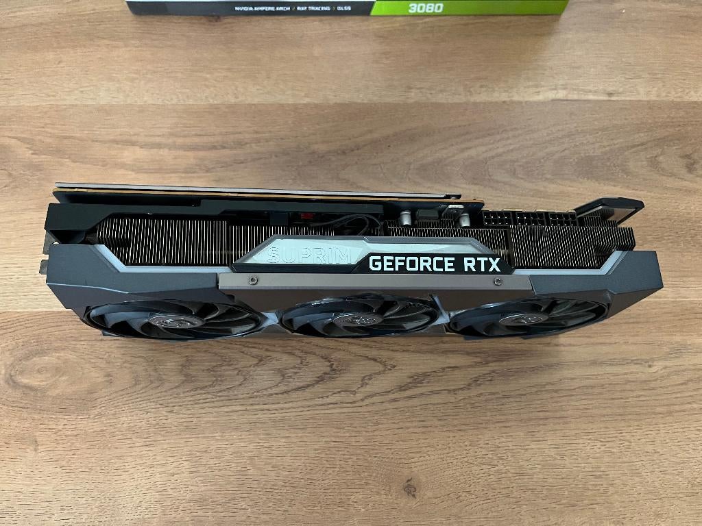 Garantie! ~ MSI GeForce RTX 3080 Suprim X 10GB, GDDR6, PCI-Express 4, Ophalen of Verzenden, Zo goed als nieuw