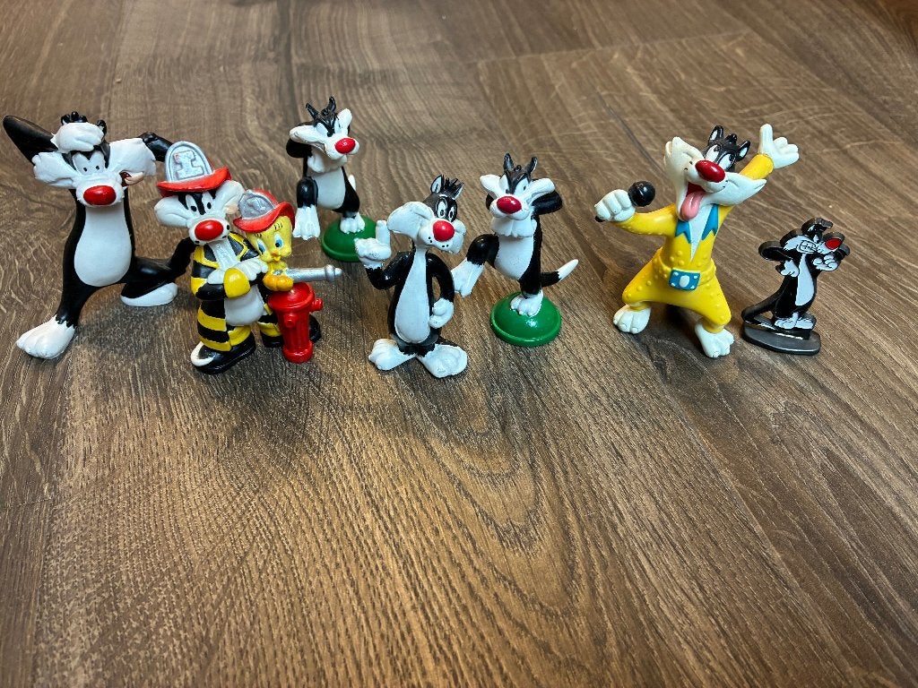 Looney Tunes figuren – Sylvester  – 8 stuks, Ophalen of Verzenden, Zo goed als nieuw
