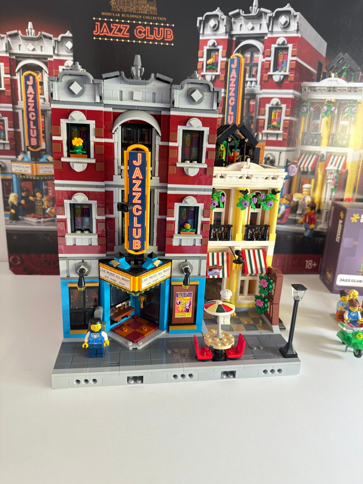 LEGO Jazz Club (10312) met Light Kit - Zo goed als nieuw, Ophalen of Verzenden, Zo goed als nieuw, Overige merken