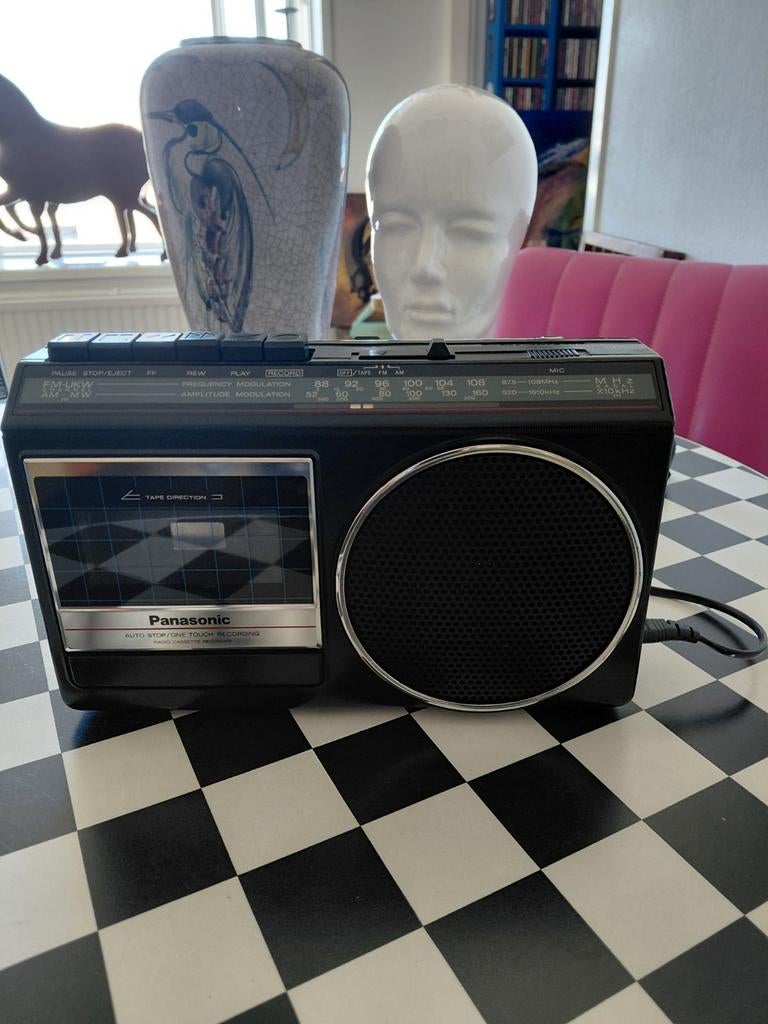 Vintage panasonic boombox gettoblaster radiocassette, Ophalen of Verzenden, Zo goed als nieuw, Overige typen