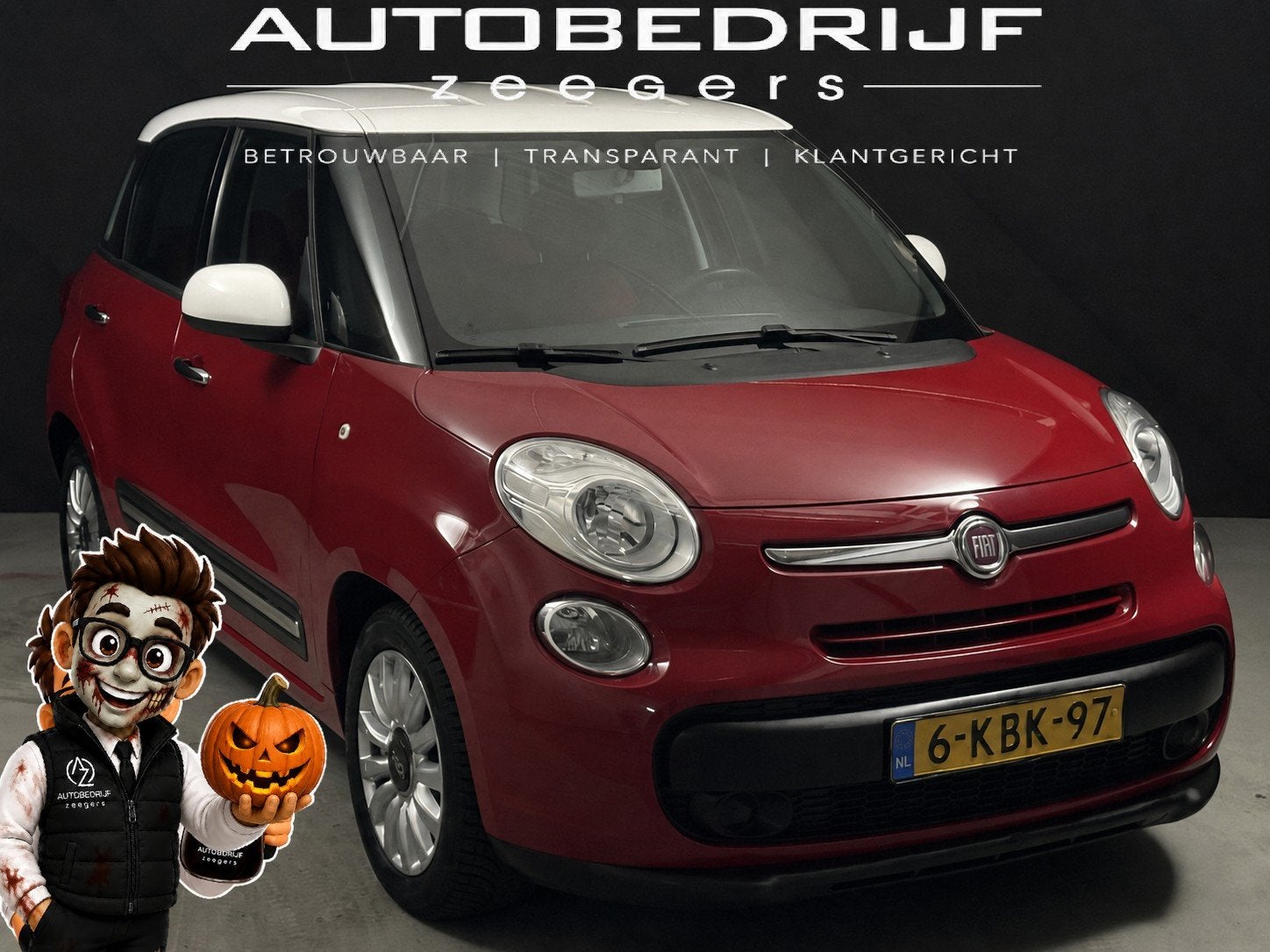 Fiat 500L 0.9 TwinAir Easy Eco *City*NAP*AC*ECO* (bj 2013), Verwarmde buitenspiegels, Gebruikt, Euro 6, Origineel Nederlands