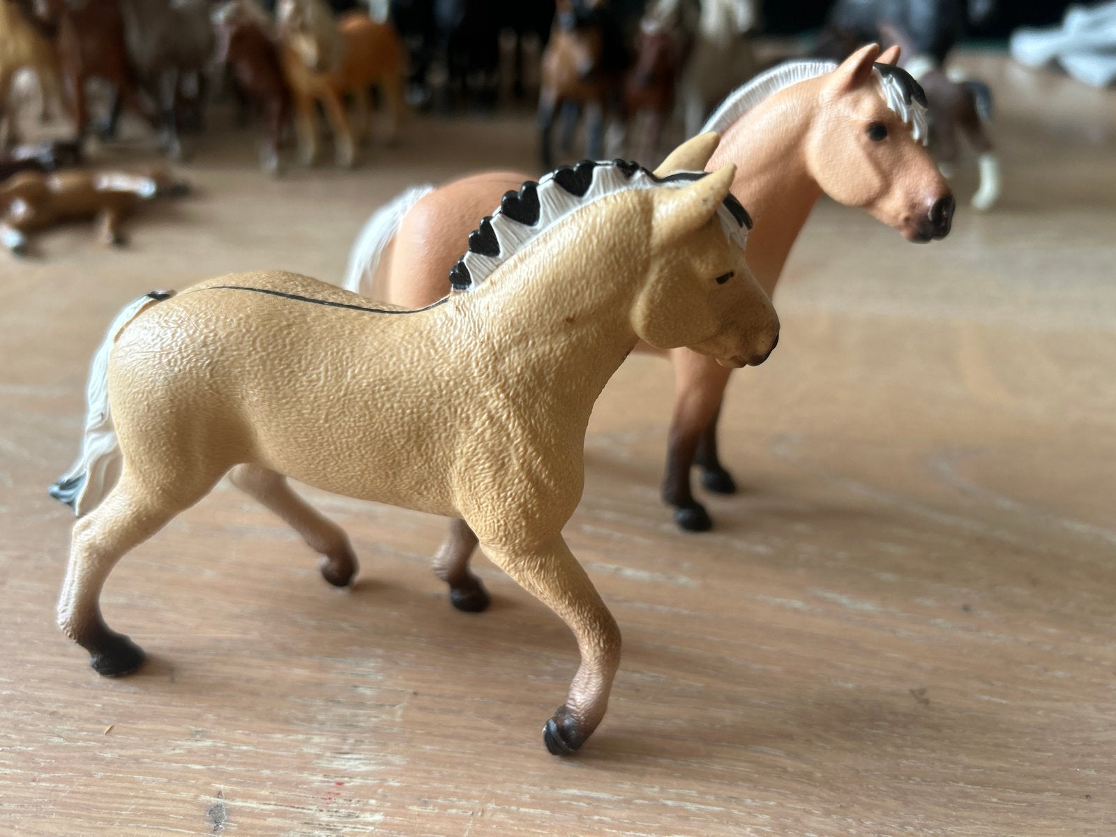 Schleich Haflinger Paarden  - Los of als Set, Ophalen of Verzenden, Gebruikt