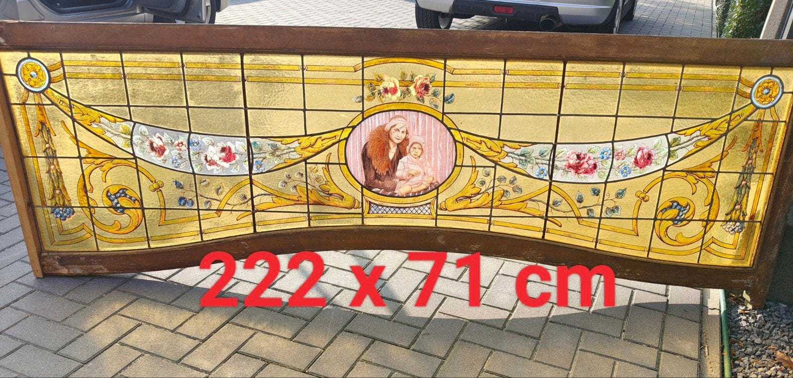 antiek glasraam, Ophalen