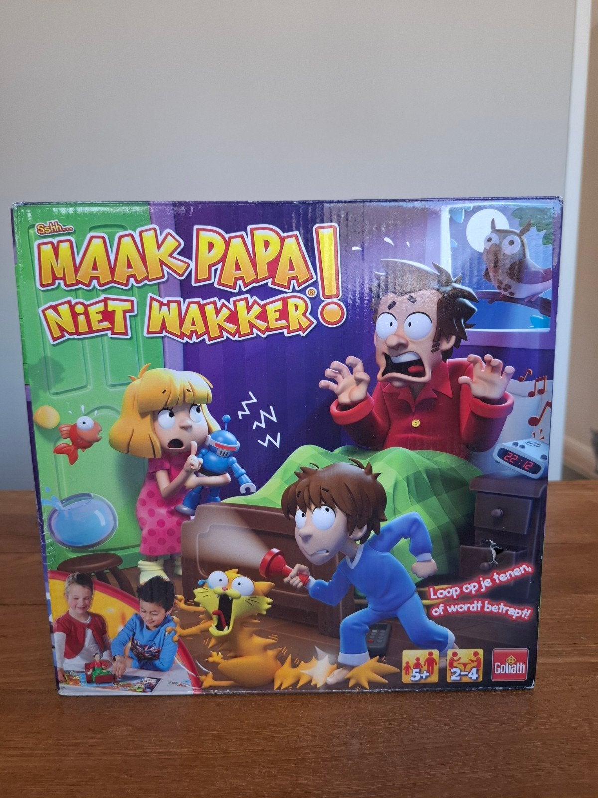 Maak Papa Niet Wakker bordspel - Compleet met extra kaartjes, Drie of vier spelers, Ophalen of Verzenden, Gebruikt
