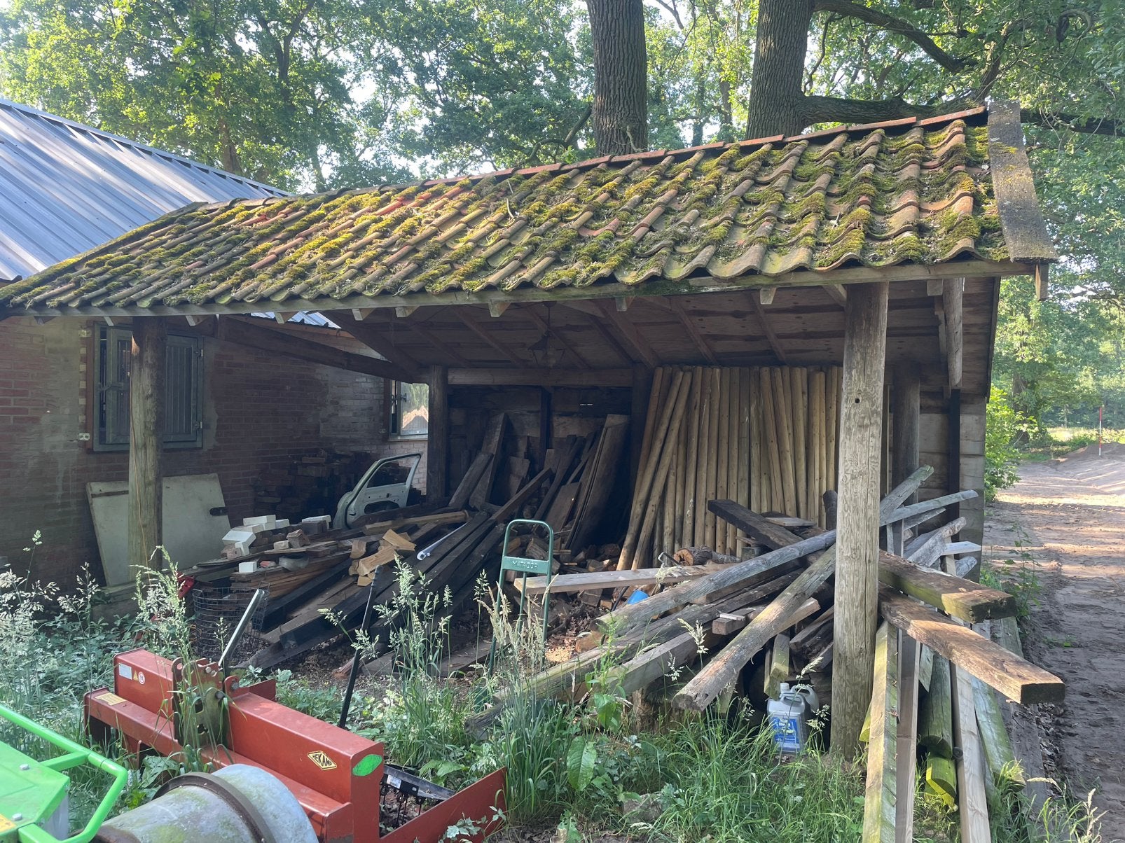 Overkapping, Ophalen, Zo goed als nieuw, Schuur