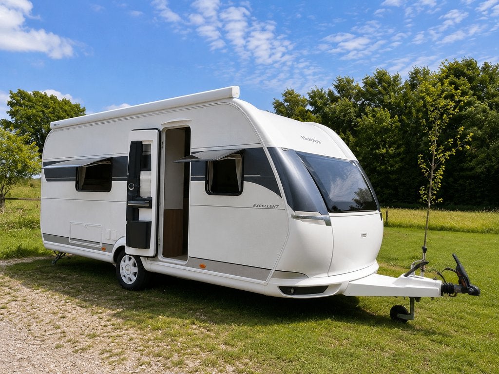 Hobby 540 WLU 2022 | Mover | Luifel | 1e Eigenaar, Caravans en Kamperen, Caravans, Rondzit, Hobby, Bedrijf, 2 aparte bedden