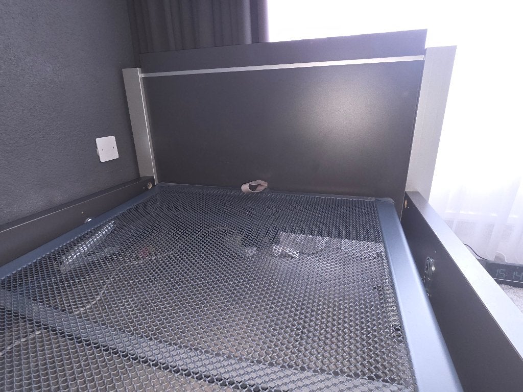 1-persoonsbed met verstelbare Auping lattenbodem, Ophalen, 90 cm, Eenpersoons, 200 cm