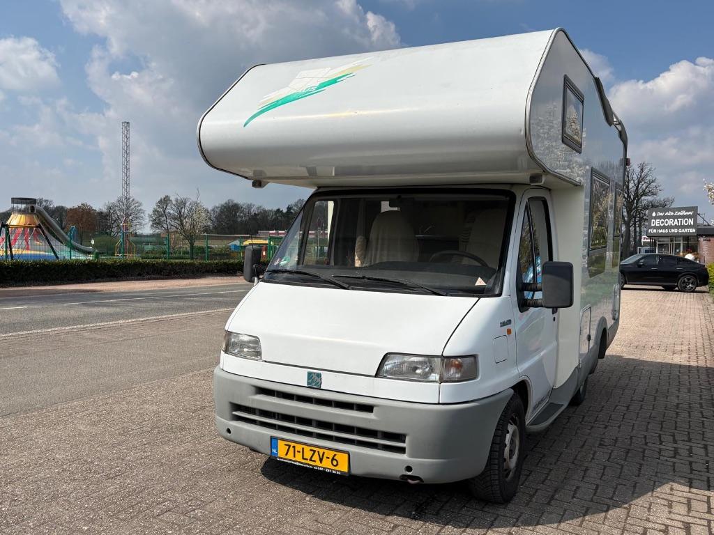 Knaus Traveller Alkoof 230 Fiat 2,8 Multi Jet, Auto's, Fiat, Stof, Beige, 6 stoelen, Euro 4