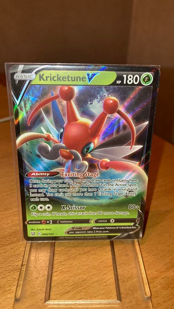 Pokemon Kricketune V 6/163 Battle Styles 3,00 euro, Ophalen of Verzenden, Zo goed als nieuw
