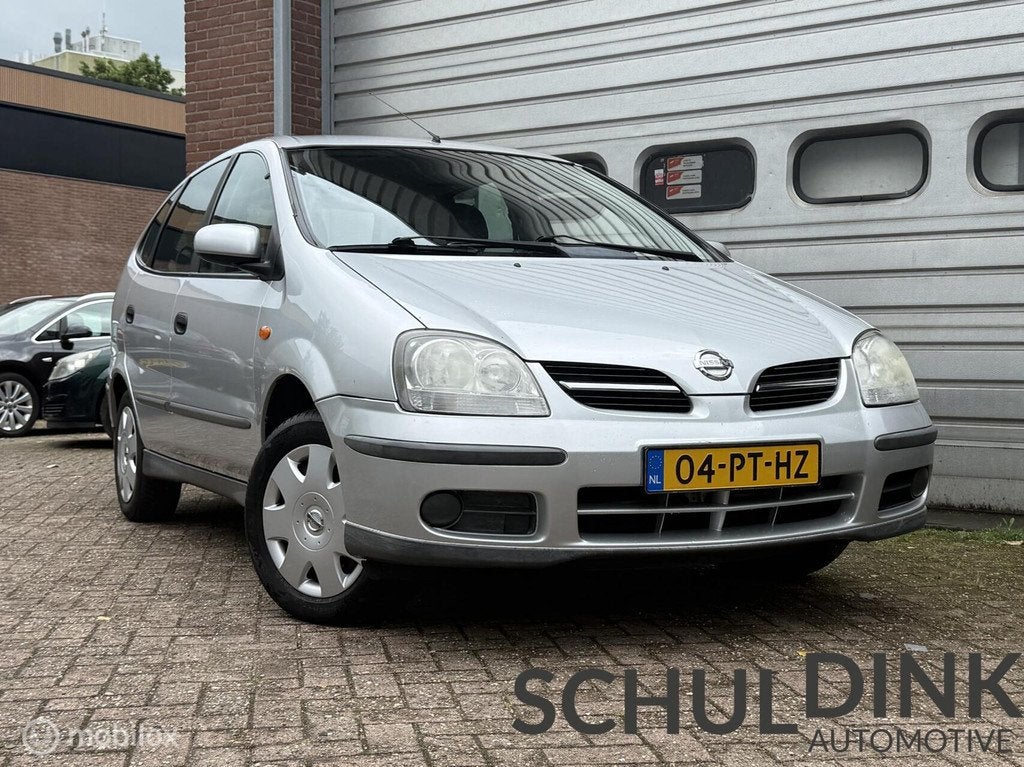 Nissan Almera Tino 1.8 Visia TREKHAAK|CAMERA|HOGE INSTAP|AIR, Emergency brake assist, 4 cilinders, Almera Tino, 116 pk