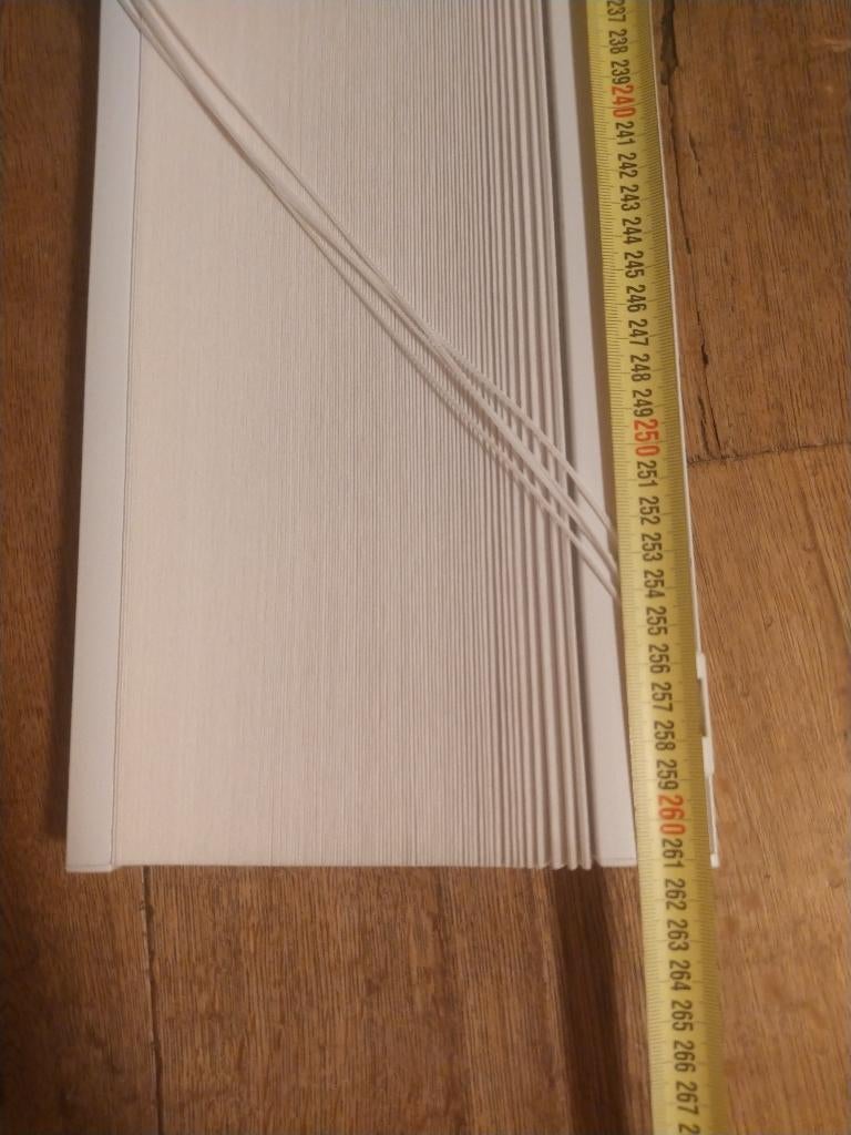 Veneta plissé zgan 261cm breed, Ophalen, 200 cm of meer, Zo goed als nieuw, 200 cm of meer