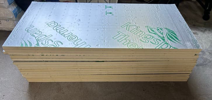 Kingspan Therma TA42 isolatieplaten 20mm dik 10,8m2, Hardschuim (Pir), Ophalen, Minder dan 4 cm, Gebruikt
