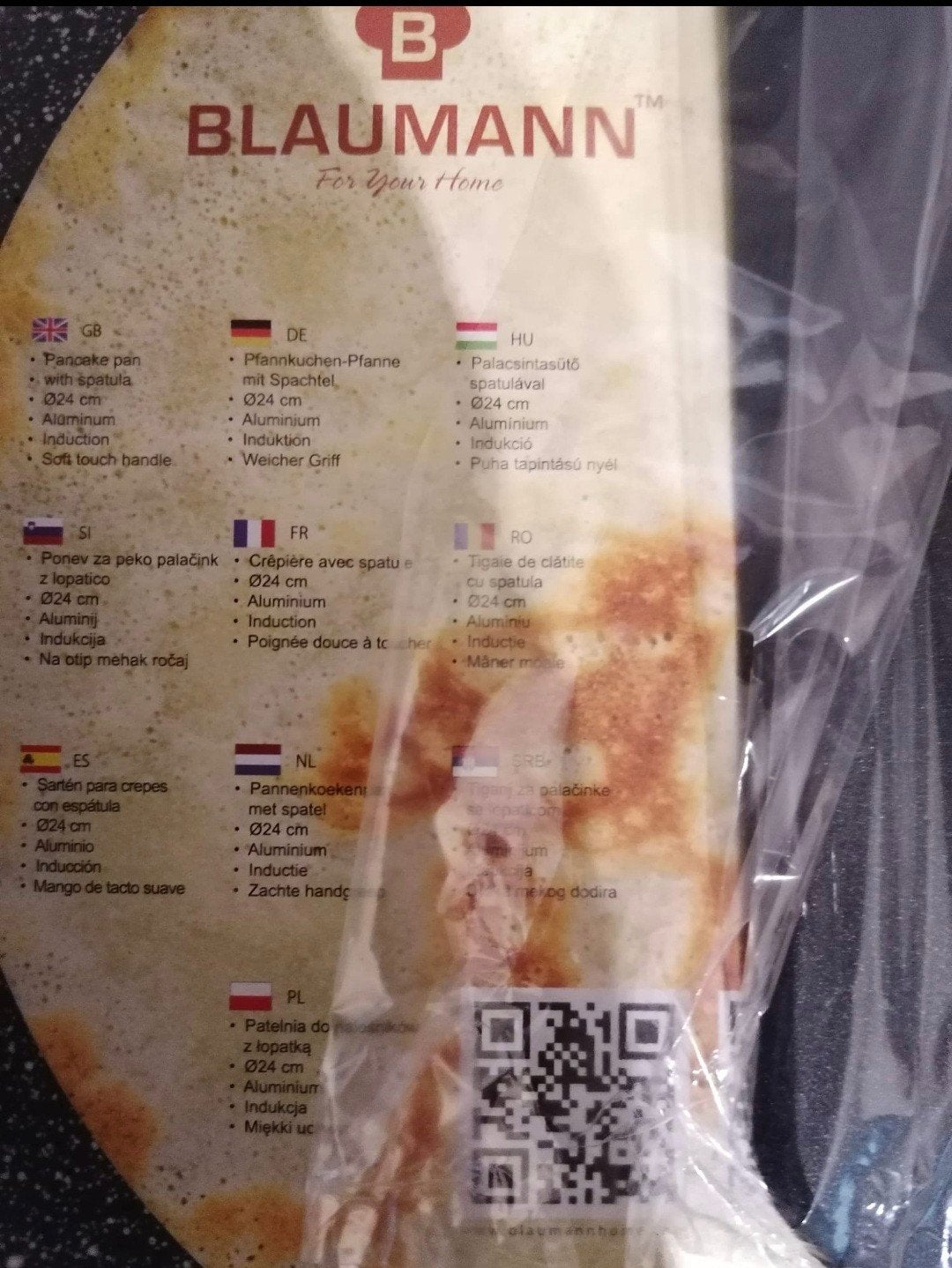 nieuwe pannenkoekpan blaumann met spatel voor  inductie, Geschikt voor inductie, Ophalen, Nieuw, Pannenkoekenpan