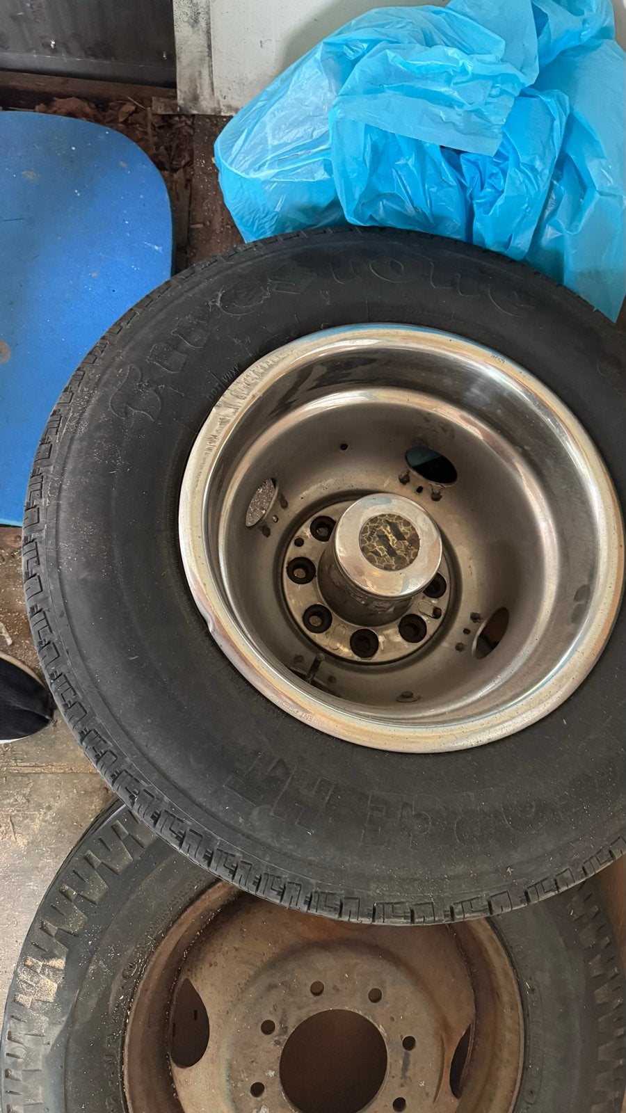 Stalen en alu velgen met banden (8-gaats), Banden en Velgen, Overige maten, Zomerbanden, Bestelwagen