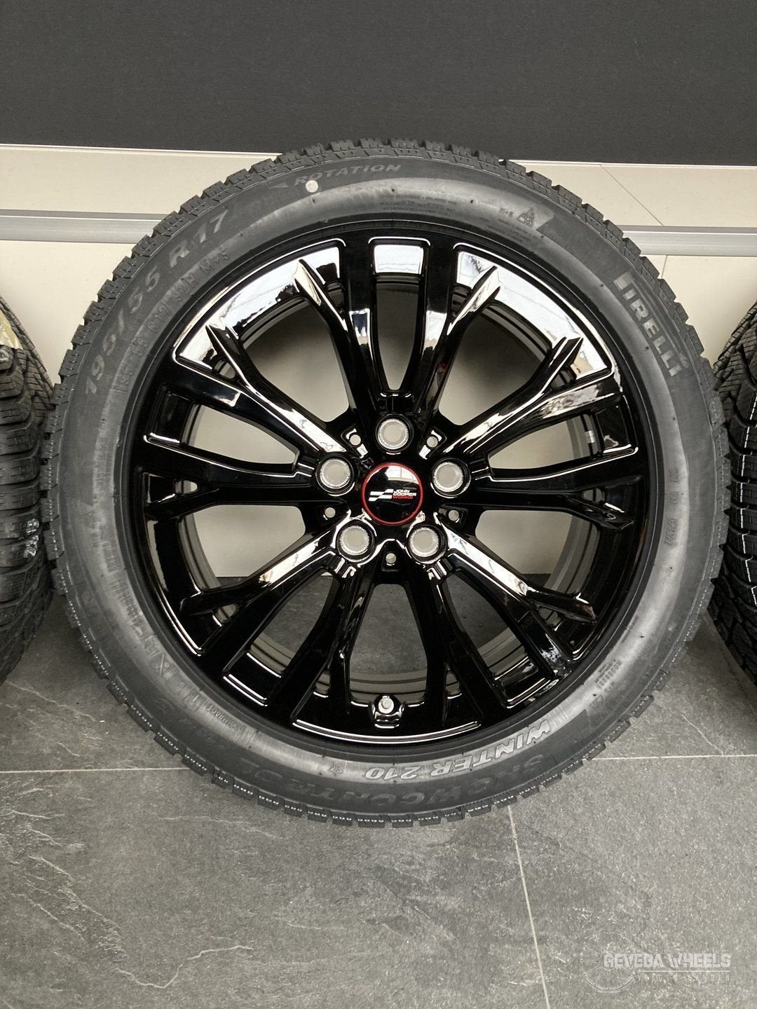 17” originele Mini Cooper J01 JCW velgen + winterbanden 991, Gebruikt, -, -, Banden en Velgen