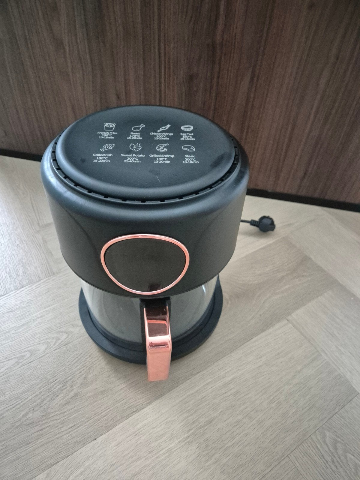 MELAQULY Heteluchtfriteuse 4,2L touchscreen en glazen man, Witgoed en Apparatuur, Frituurpannen, 4 liter of meer, Ophalen, Niet werkend