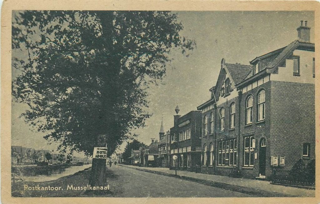 702-033-047 Musselkanaal Postkantoor, Verzamelen, Ansichtkaarten | Nederland, Verzenden, Voor 1920, Groningen