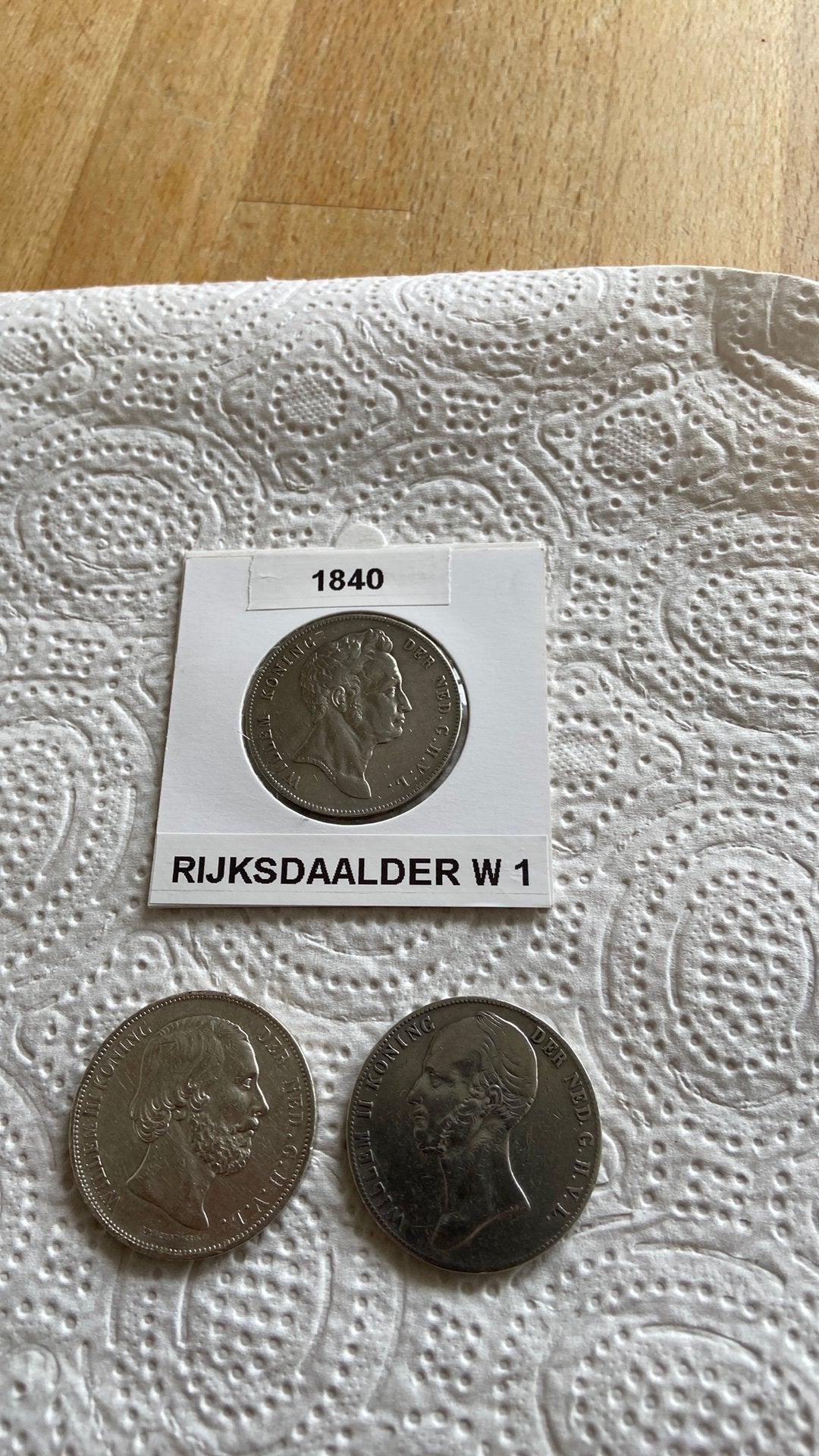 Rijksdaalders 1840,1845,1872, Postzegels en Munten, Munten | Nederland, Zilver, Ophalen of Verzenden, Koning Willem I, Losse munt
