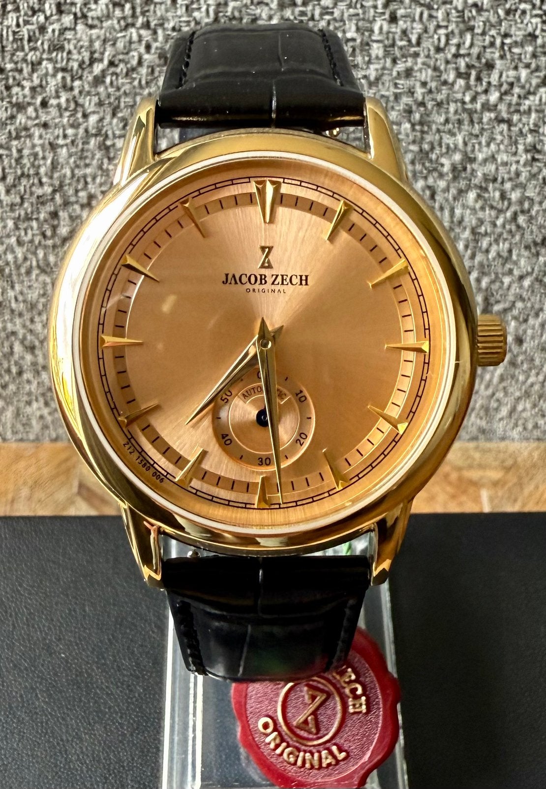 AUTOMATISCHE JACOB ZECH GENEVE T.W.V.699€! NIEUW, ORIGINEEL, Ophalen of Verzenden, Polshorloge