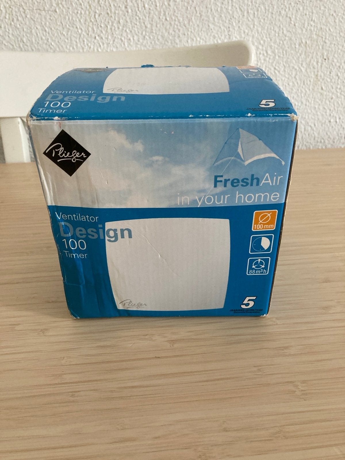 Plieger Ventilator Design 100 Timer - Nieuw in doos, Ophalen of Verzenden, Nieuw, Ventilator