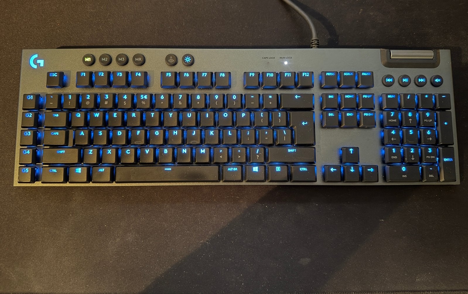 Logitech G815 Tactile RGB Mechanisch Gaming Toetsenbord, Computers en Software, Gaming toetsenbord, Ophalen of Verzenden, Zo goed als nieuw