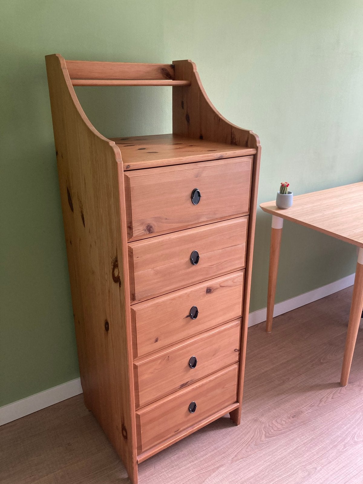 Ikea Leksvik ladekast 136x48.5x48 cm, Huis en Inrichting, Kasten | Ladekasten, Gebruikt, 100 tot 150 cm, Minder dan 50 cm, 25 tot 50 cm