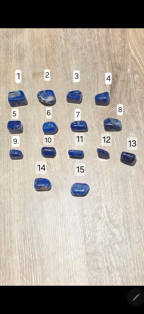 Lapis lazuli trommelsteen, edelsteen, Verzamelen, Mineralen en Fossielen, Ophalen of Verzenden, Mineraal