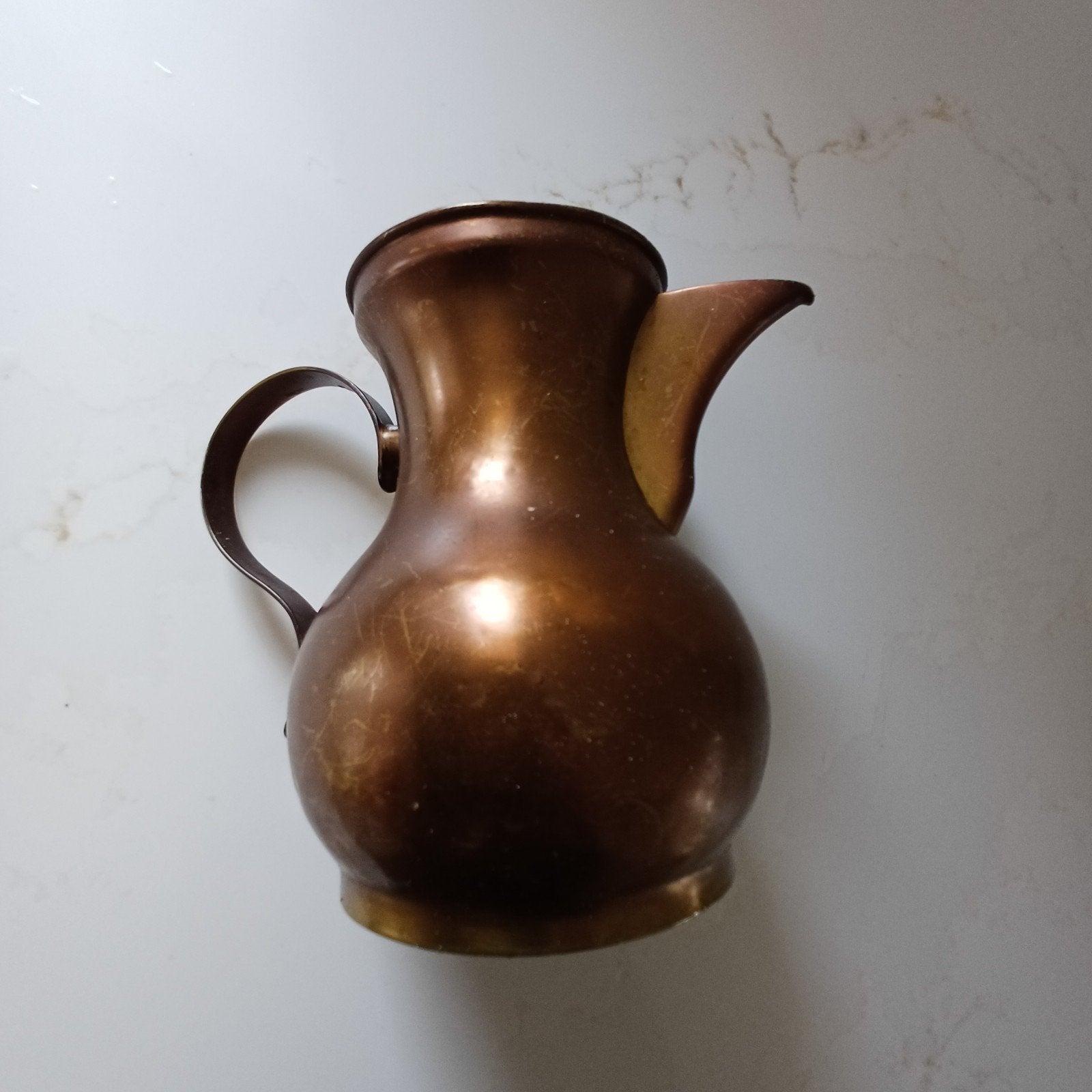 Antiek koperen kannetje - 14 cm hoog, Antiek en Kunst, Ophalen of Verzenden, Koper
