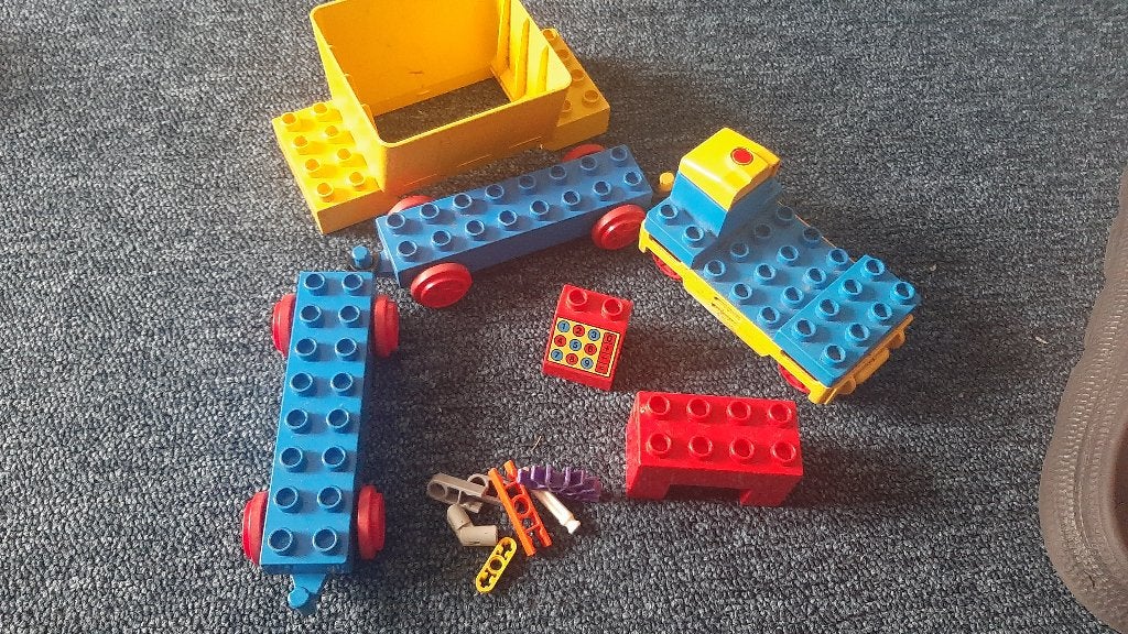 Trein en losse duplo onderdelen, Ophalen of Verzenden, Gebruikt, Duplo