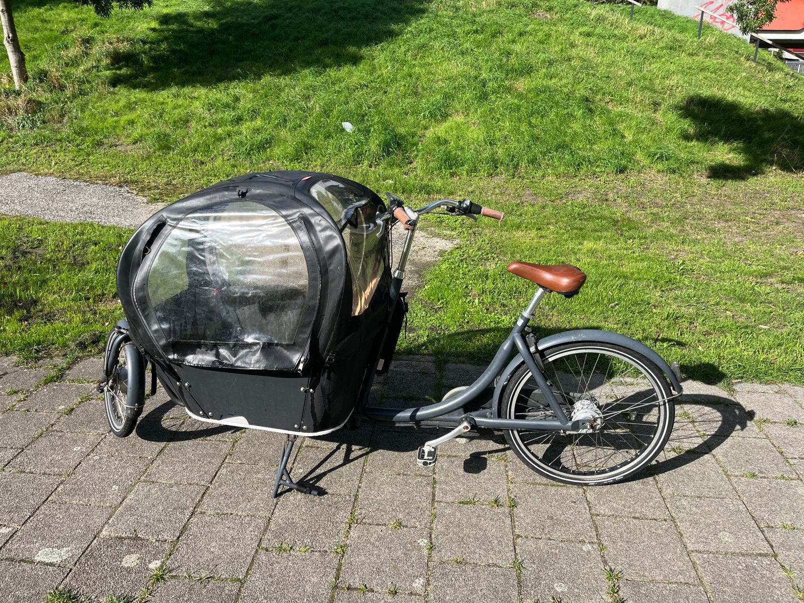 Babboe City with electric motor, Ophalen, Zo goed als nieuw, 4 kinderen of meer