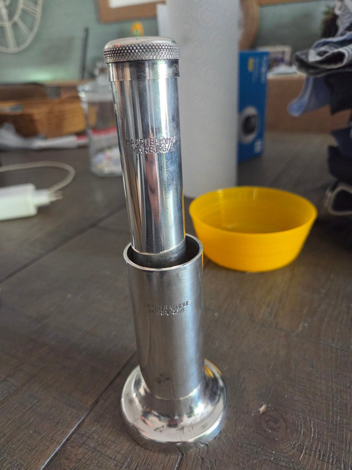 Vintage verzilverde bierverwarmer - Gebr. Reiff, Ophalen of Verzenden, Zilver