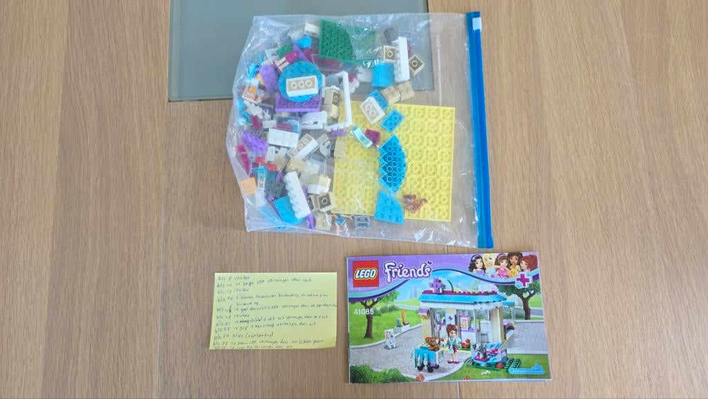 41085 Lego Friends Dierenkliniek, Gebruikt, Lego, Friends, Ophalen of Verzenden