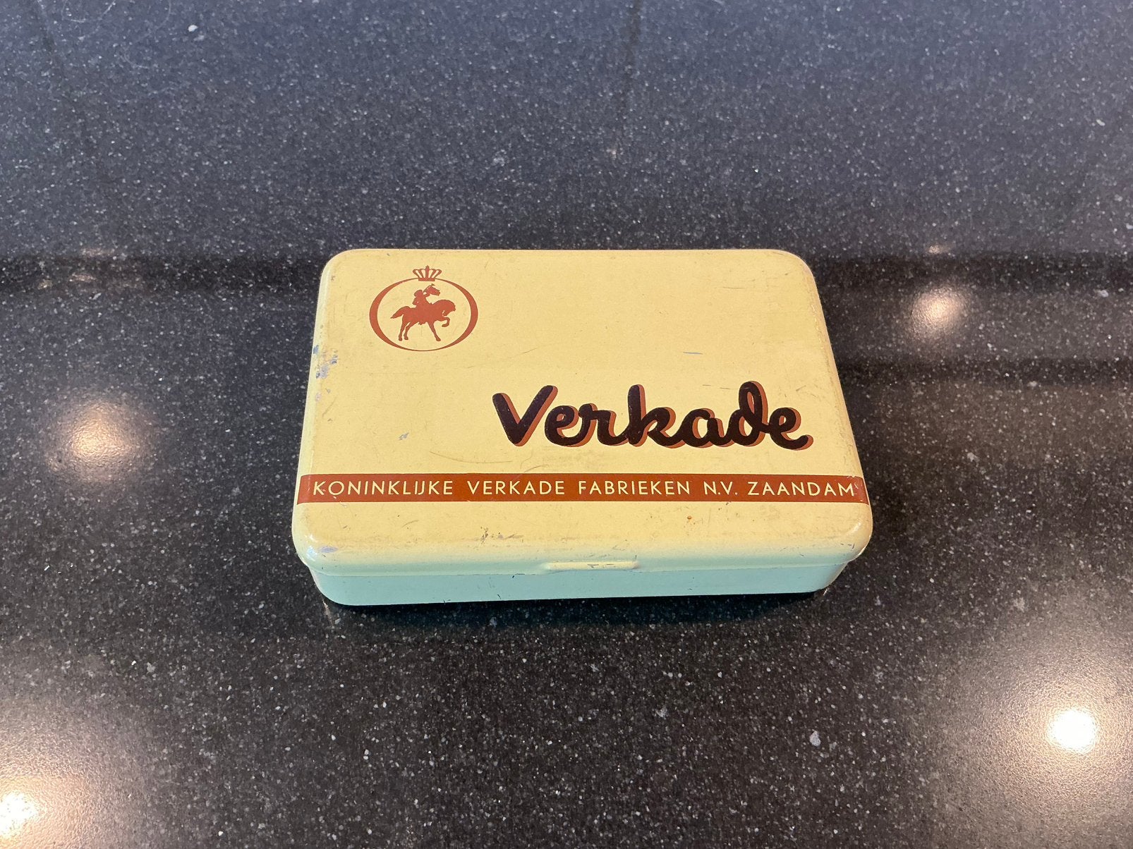 Oud verkade blikje, Ophalen of Verzenden, Zo goed als nieuw, Overige, Verkade