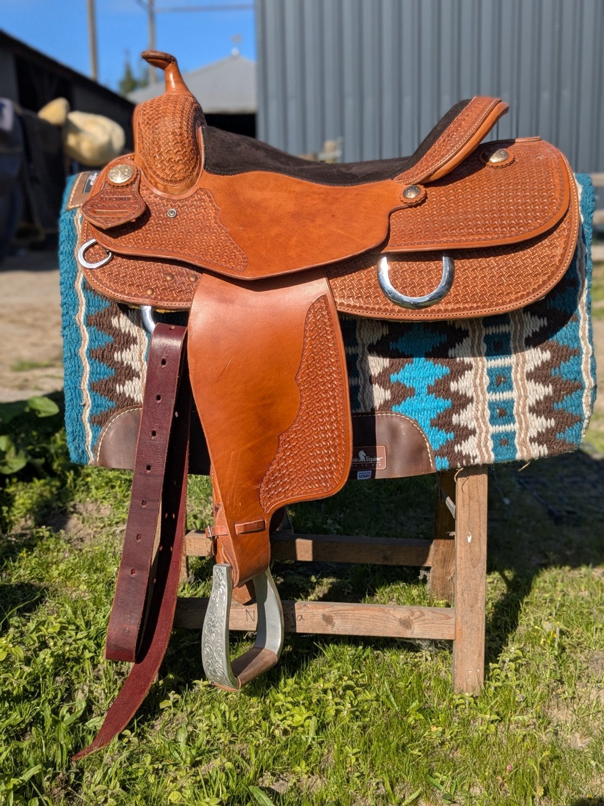 Western zadel Ranchman, Dieren en Toebehoren, Ophalen, Zo goed als nieuw, S (16 of 16.5 inch)