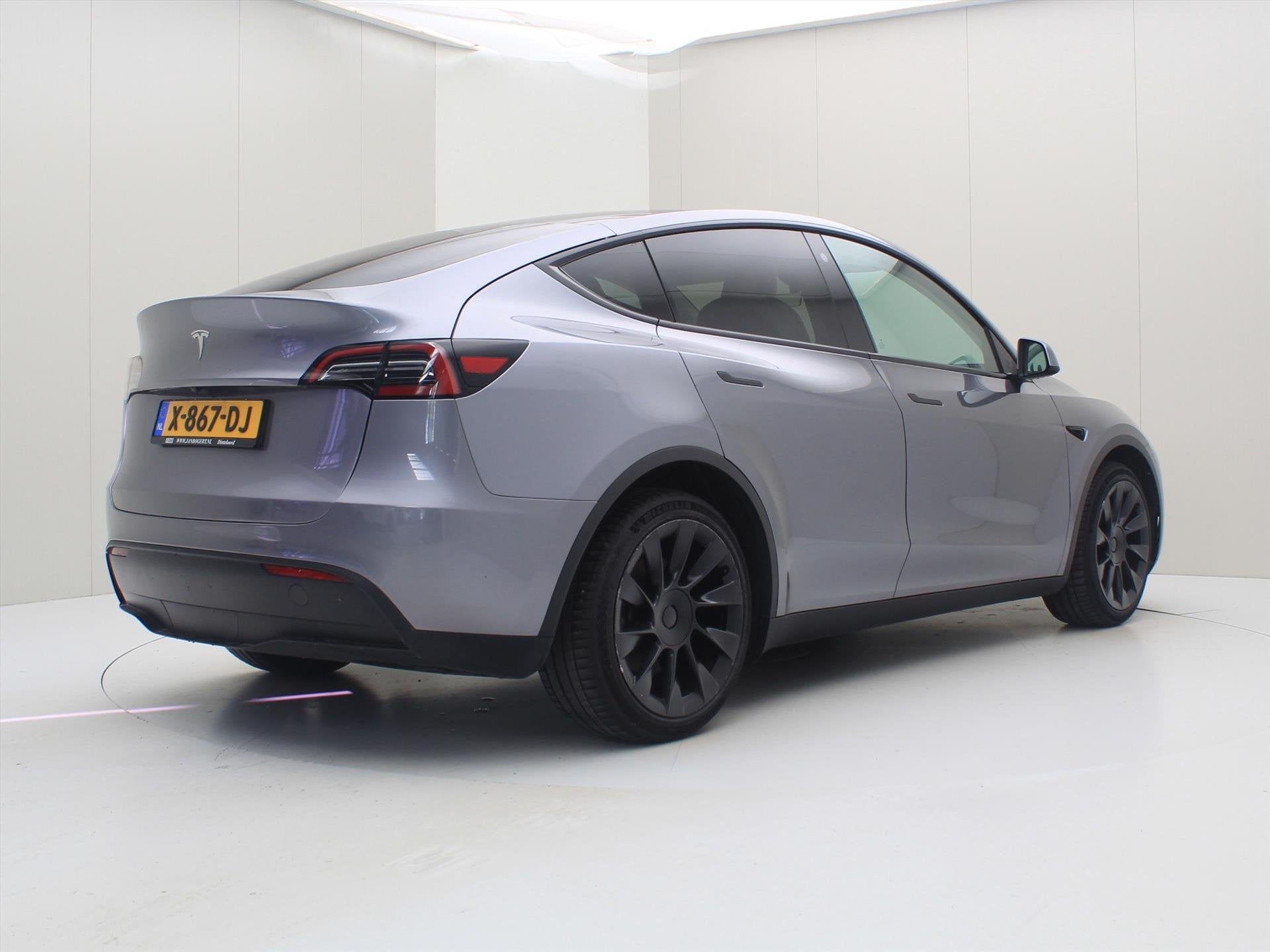 Tesla Model Y Long Range AWD 351pk 92,9% SoH [ WIT LEDER+QUI, Dealer onderhouden, Gebruikt, Origineel Nederlands, 351 pk