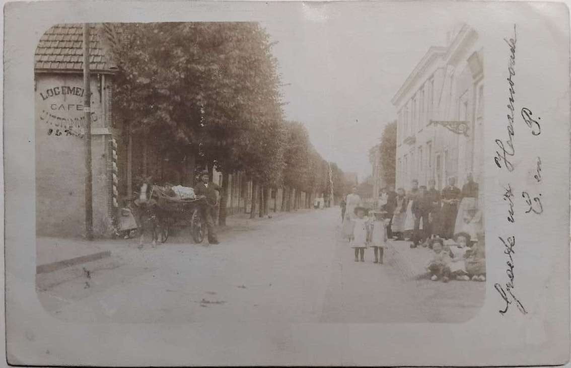 Oude Fotokaart Hazerswoude Rijndijk (Zuid-Holland) ca. 1905, Ophalen of Verzenden, Voor 1920, Gelopen, Zuid-Holland