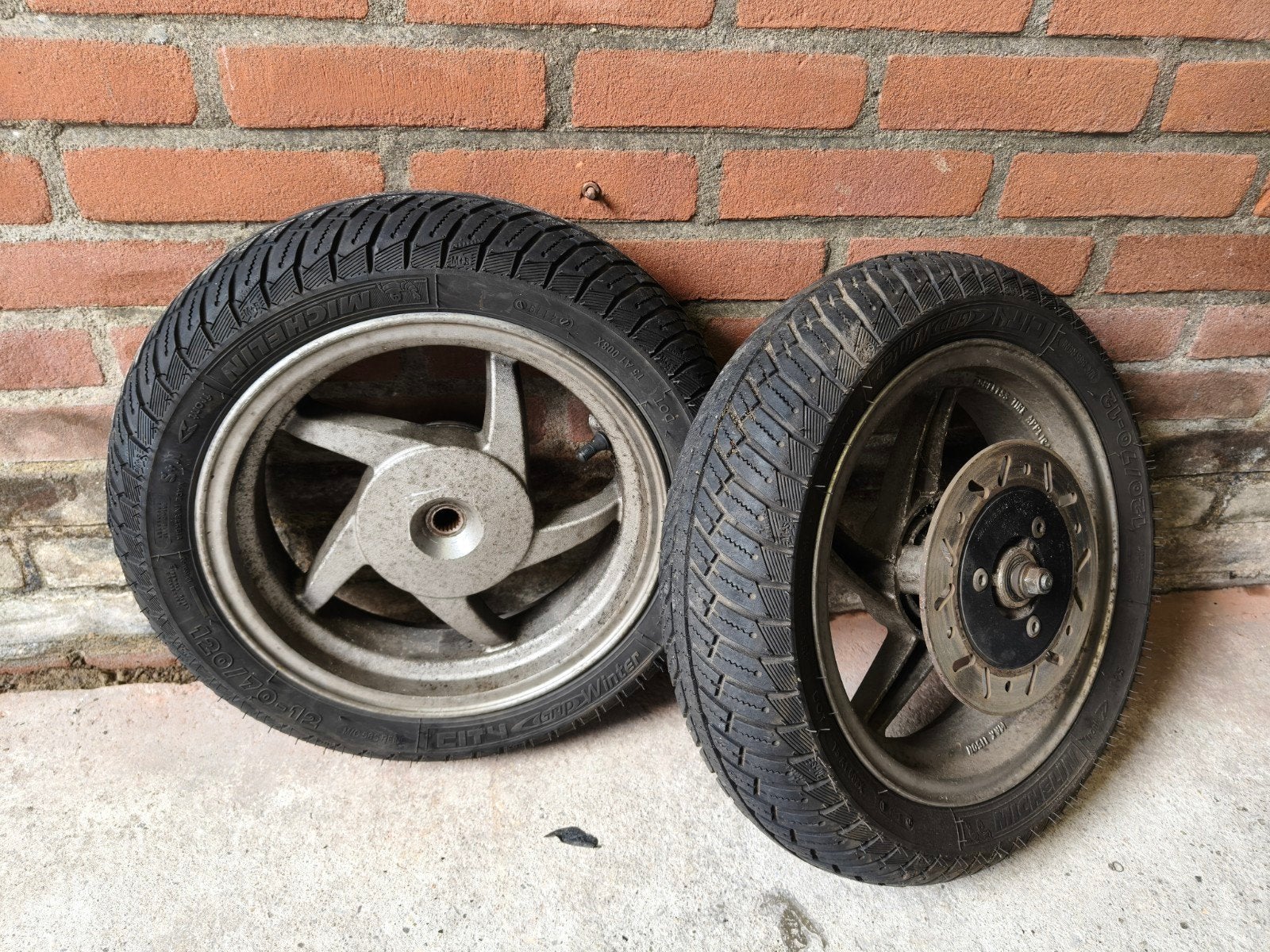 Scooterwielen met banden 120/70-12, Ophalen of Verzenden, Gebruikt, Overige typen, Overige merken