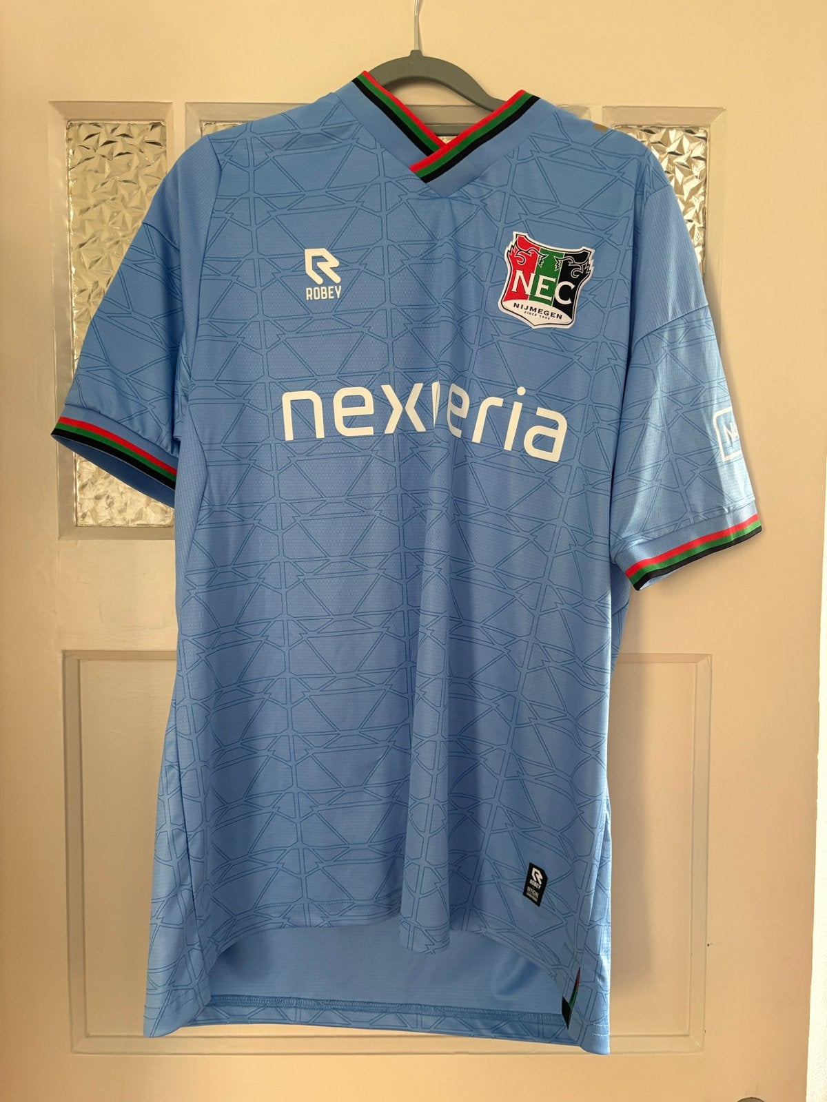 Matchworn NEC shirt Argyros Darelas met certificaat, Ophalen of Verzenden, Gebruikt, Shirt