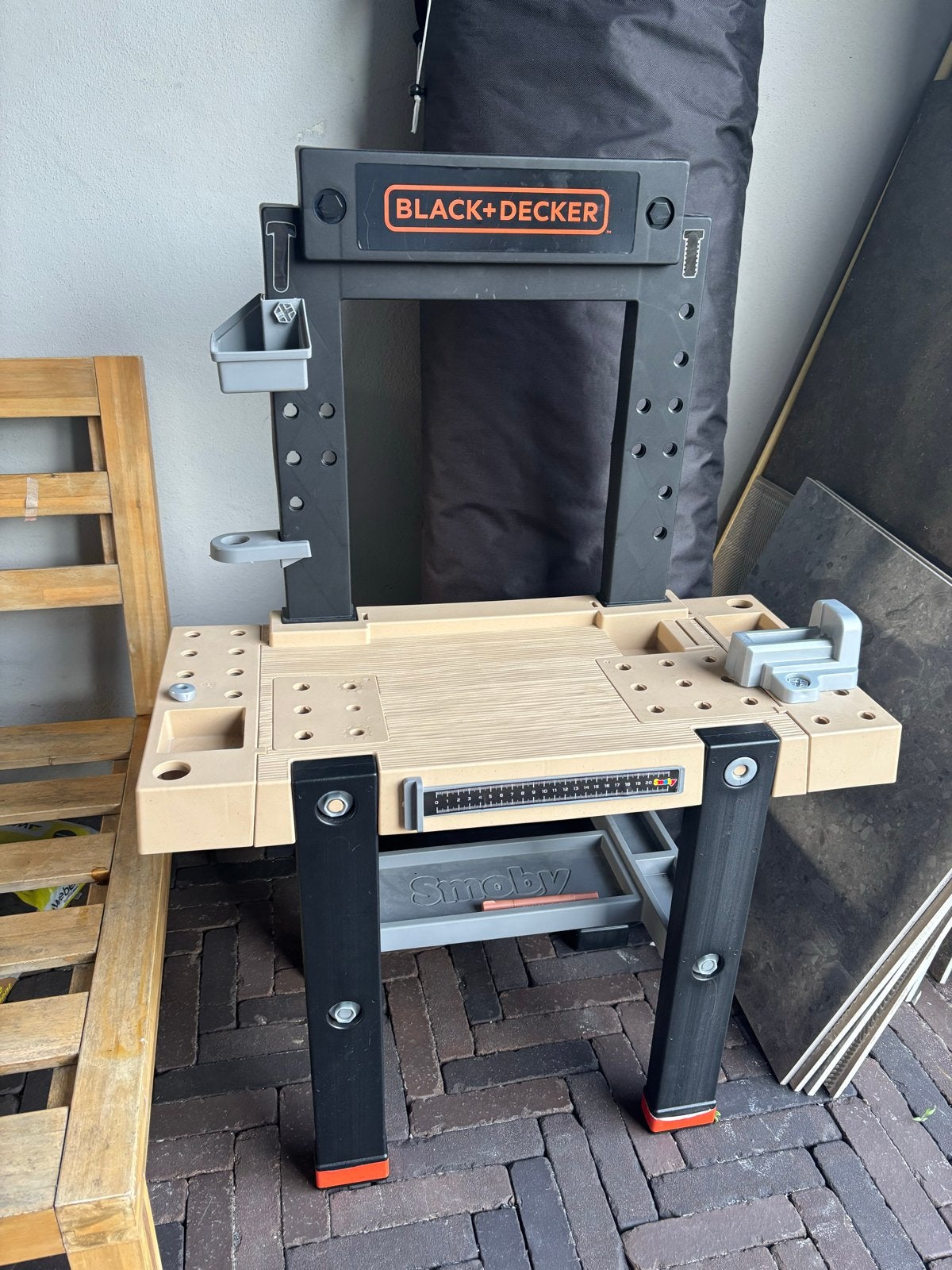 Black+Decker Smoby Werkbank voor Kinderen, Ophalen, Gebruikt, Jongen of Meisje