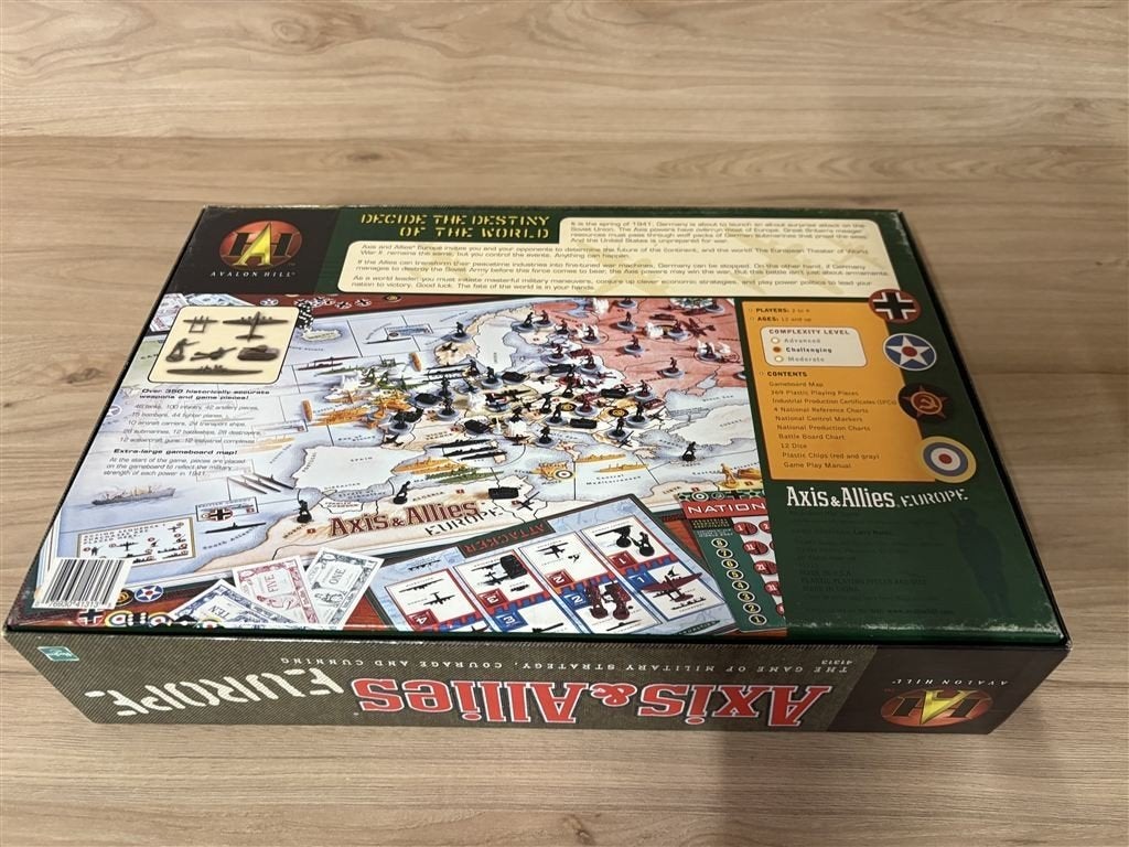 Axis en Allies europe Avalon hill [3352], Hobby en Vrije tijd, Verzenden, Zo goed als nieuw